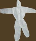 Vestito pieno protettivo di plastica del corpo di Hazmat di colore bianco fornitore