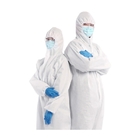 Vestito eliminabile protettivo bianco di SMS con Hood Suppliers Manufacturers fornitore