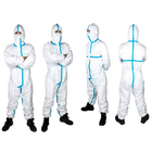 Vestito protettivo medico eliminabile di plastica del vestito protettivo dell'un pezzo solo del PPE fornitore