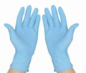 Guanti liberi dell'esame del nitrile della polvere libera blu del lattice della pelle sensibile grandi 5 mil fornitore