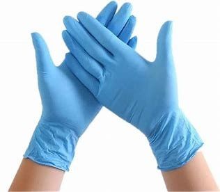 I guanti blu medici eliminabili della preparazione dell'alimento del nitrile spolverizzano liberamente fornitore