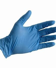 I guanti eliminabili blu liberi del nitrile della polvere resistente chimica ammassano una scatola di 1000 fornitore