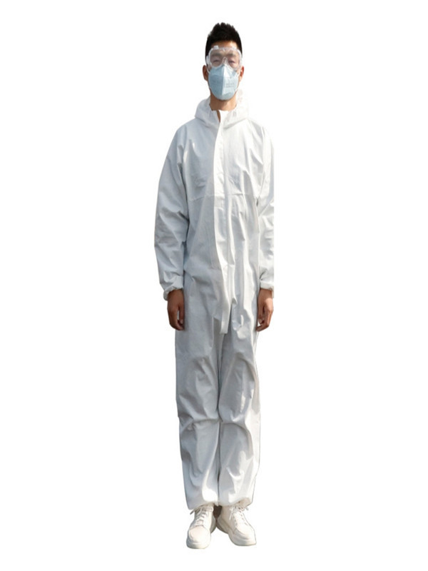 Bianco respirabile del PPE di Bunny Type delle tute chimiche eliminabili di protezione di malattia fornitore